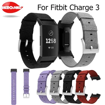 Тканый тканевый ремешок для Fitbit charge 3 Сменный стабильный ремешок для часов charge3 умный браслет Wirst