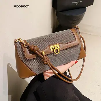 Винтажная Новая мода для женщин, холщовая сумка через плечо 2023, Роскошная Дизайнерская Классическая сумка, повседневная летняя Высококачественная женская сумка через плечо
