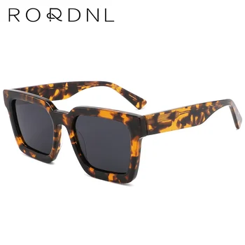 Квадратные поляризованные солнцезащитные очки для мужчин Оптом, Италия, ацетат, элитный бренд, Солнцезащитные очки Мужские с антибликовым покрытием UV400 высокого качества