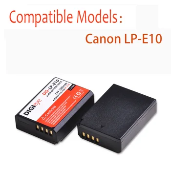 1500 мАч LP-E10 Аккумулятор для Canon LP E10 Canon EOS Rebel T3 T5 T6 T7 T100 Kiss X50 X70 X80 X90 1100D 1200D 1300D 1500D 4000D