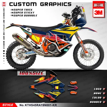 ДЕКОР мотоцикла с графикой Кунг-фу, набор пользовательских наклеек, виниловые наклейки для 450 Rally 2019 2020 2021, добавить название бесплатно