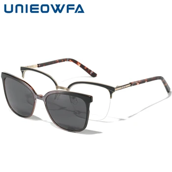 Солнцезащитные очки с магнитной застежкой без оправы, женские солнцезащитные очки с магнитной застежкой 