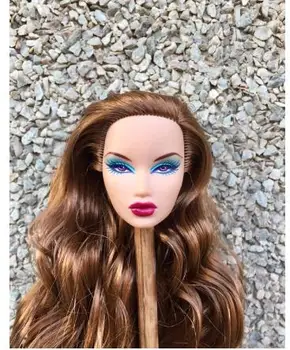 Редкая антикварная кукольная голова из ограниченной коллекции, модная королевская кукла, лысая голова с волосами, подарок, кукольная игрушка 