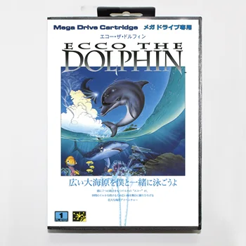 Игровая карта Ecco The Dolphin с розничной коробкой 16bit MD Cart для Sega Mega Drive / Genesis System
