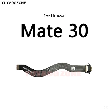 10 шт./лот для Huawei Mate 30 Pro Lite USB док-станция для зарядки Порт Розетка Разъем Гибкий кабель Модуль платы зарядки