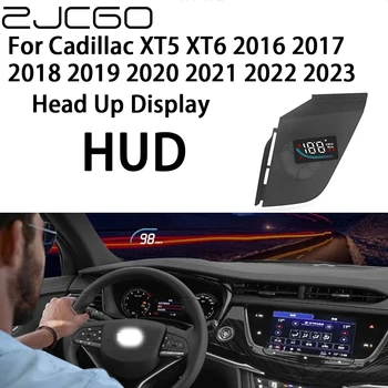 ZJCGO Auto HUD Display Автомобильный Проектор Сигнализации Head Up Display Спидометр Лобовое Стекло для Cadillac XT5 XT6 2016 ~ 2023