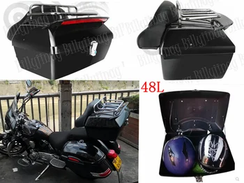 Черный Задний багажник, Багажная спинка со стоп-сигналом для Honda Yamaha Suzuki Kawasaki Lifan, Индийский поплавок, изготовленный на заказ