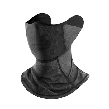 Балаклава-маска для лица для мужчин и женщин, шарф из ледяного шелка, головной убор, балаклава для защиты от пыли, Солнца и ветра