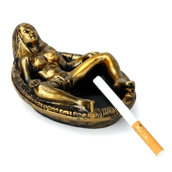 Пепельница из смолы, статуэтка для купания, сексуальные женские сигареты, декор для подноса для сигар