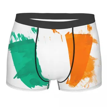 Мужское нижнее белье с ирландским Флагом, Шорты-боксеры, трусики, Мужские Мягкие трусы S-XXL