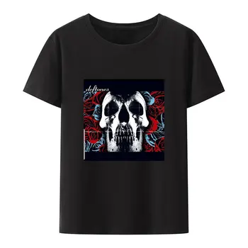 Классическая футболка Deftones с модальным принтом, женская креативная футболка Y2k, черно-белая футболка с принтом, мужская одежда для отдыха, уличная мода, Camisetas