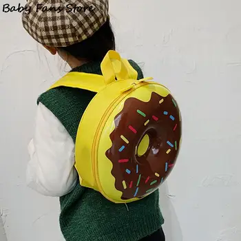 Рюкзак Princess Donuts для детей, школьная сумка, Милый школьный рюкзак цвета радуги, Mochila Для мальчиков и девочек, большие сумки для книг, кошелек на плечо