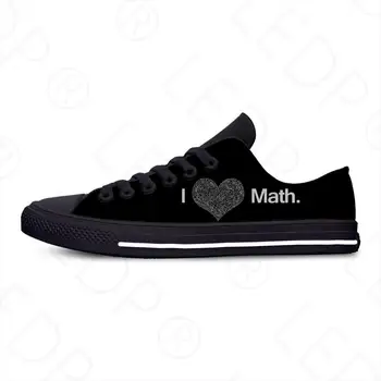 Математическое уравнение Formula Math Забавная модная повседневная тканевая обувь с низким берцем, легкие дышащие Мужские и женские кроссовки с 3D принтом