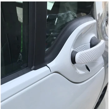 Отделка экстерьера автомобиля Модифицированной белой декоративной оболочкой, Защитная паста для зеркала заднего вида для Mercedes Smart 453 Fortwo Styling