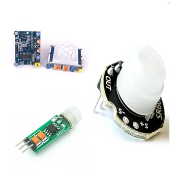 HC-SR501 HC-SR505 MH-SR602 Отрегулируйте ИК-Пироэлектрический Инфракрасный Мини-PIR Датчик Человека Модуль Детектора Кронштейн для Arduino