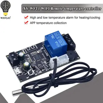 XY-WFT1 Удаленный WIFI термостат Модуль высокоточного регулятора температуры для охлаждения и нагрева, приложение для сбора данных о температуре