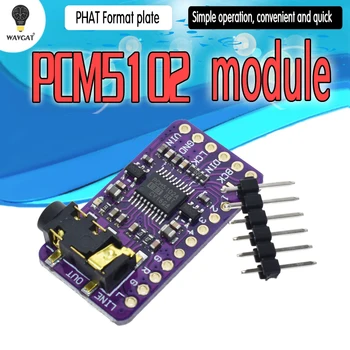 Интерфейс I2S PCM5102A DAC Декодер GY-PCM5102 Модуль Плеера I2S Для Raspberry Pi pHAT Format Board Цифровая Аудиоплата PCM5102