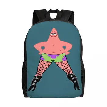 Изготовленный на заказ рюкзак Patricks In Heels с мультяшной звездой, мужская и женская базовая сумка для книг для колледжа, школьные сумки