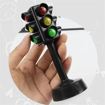 Имитация модели светофора, Мини-Пластиковая Сигнальная лампа для парковки, Обучающие игрушки для раннего образования, Аксессуары для игрового дома
