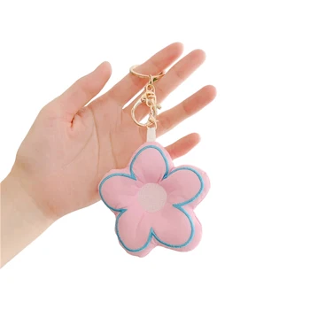 плюшевый брелок в виде цветка 9 см, цветочная Кукла, брелок для ключей, аксессуары, подходящие для школьного рюкзака, сумки через плечо