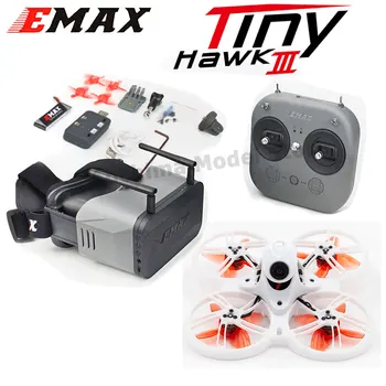 Emax Tinyhawk III RTF Kit 3 FPV Гоночный Дрон F4 15000KV RunCam Nano 4 25-100-200 МВт VTX 1-2 S FrSky D8 с контроллером и защитными очками