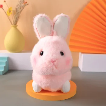 Симпатичный имитирующий длинношерстный электрический питомец, умеющий ходить и разговаривать, Пасхальный плюшевый кролик, обучающая интерактивная игрушка для детей, подарки