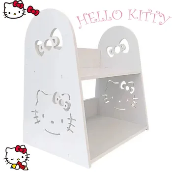 Hello Kitty Kawaii Cinnamoroll Книжная полка с Рисунком Аниме, Полка для ванной, Туалета, Настольный Органайзер для студентов, Стеллаж для хранения украшений