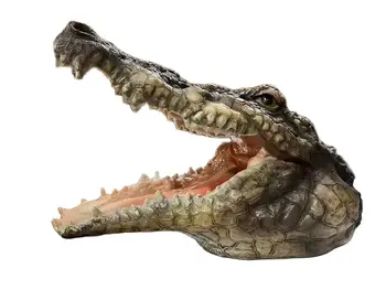 Модель орнамента в виде головы крокодила 1/1 смола 32 см