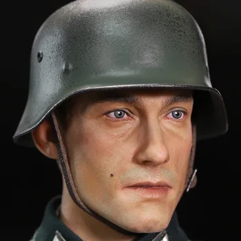 1/6 DID D80159 Пехотный лейтенант Второй мировой войны, отец и брат, зимний солдат, военный металлический шлем, кепка, подходящая для 12-дюймовой куклы в действии