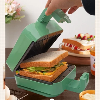 Машина для приготовления сэндвичей для завтрака, Бытовая многофункциональная электрическая форма для выпечки, Бутерброд с яичницей, Маленький легкий тостер для еды