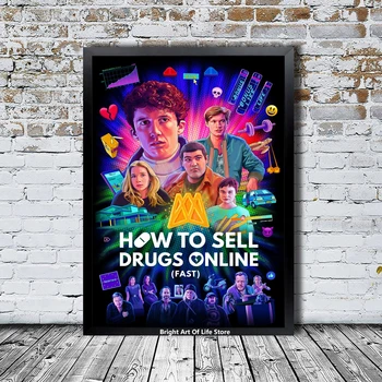 Как продавать наркотики онлайн (быстро) Плакат Звезда Актер сериал Холст плакат фотопечать Настенная живопись Домашний декор (без рамки)