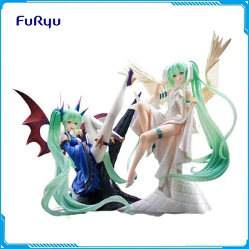 В наличии Оригинальная Собранная модель Furyu Authentic Hatsune Miku Light Dark Action Figure Коллекционная модель Игрушек для детей в подарок