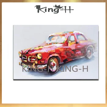 Ручная роспись маслом автомобильной краской высокого качества по лучшей цене на холсте с красивыми картинами автомобиля для украшения