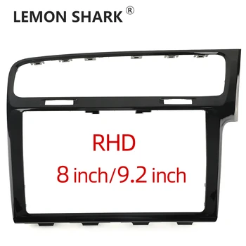 RHD Right-hand Drive Piano Paint Черный 8-дюймовый 9,2-дюймовый Экран С Отделкой Рамки Радиопанели Для VW Golf 7 MK7 Golf 7.5 MK 7.5 819 728