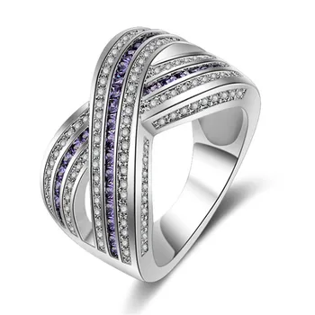 взрывные модели 2018 года Европейские и американские кольца женское преувеличенное модное кольцо с цирконием