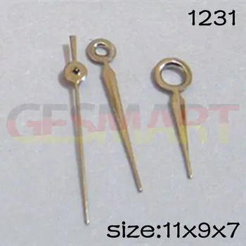 Серебряный набор стрелок для часов Miyota 2035 Механизм 11 мм/ 9 мм / 7 мм Длина № 1231