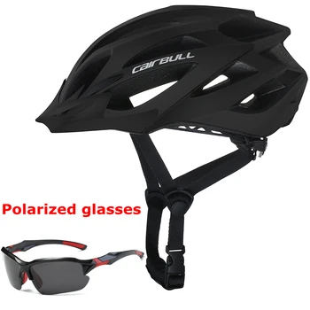 Сверхлегкий защитный шлем для велоспорта с солнцезащитными очками Регулируемые велосипедные Спортивные шлемы Для женщин и мужчин Шлем для езды на велосипеде по горной дороге