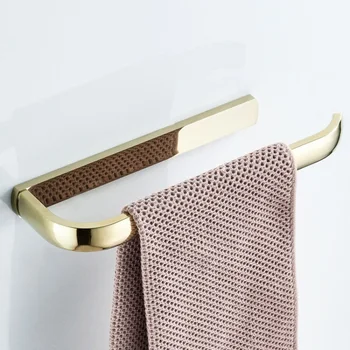 Вешалка для полотенец Настенная Вешалка для полотенец из розового золота Для ванной комнаты, Латунная, золотая Вешалка для полотенец, держатель для полотенец