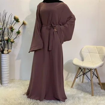 Рамадан Абая Мусульманское Платье-Хиджаб abayas для Женщин Дубай Турция Исламская Одежда Кафтан Длинный Халат Femme Musulmane Vestidos Largos
