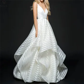 VAZN 2021 Весеннее женское модное длинное платье в уличном стиле без рукавов с V-образным вырезом, однотонное платье длиной до пола
