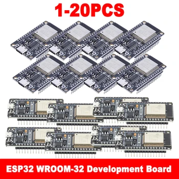 Плата разработки ESP32 WROOM-32 5V USB/Type-C CH340C WiFi + Bluetooth Со Сверхнизким энергопотреблением Беспроводной модуль SPI Flash