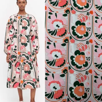Ткань с модным принтом из полиэстера с цветочным рисунком для платья, рубашки для рукоделия, логотипа бренда, дизайна одежды, текстиля, швейных материалов