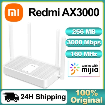 Оригинальный Xiaomi Redmi Ax3000 Wi-Fi Router Усилитель сигнала Ретранслятора Расширение Гигабитного Усилителя Wifi 6 Nord Vpn Mesh 5 ГГц Wifi Маршрутизатор