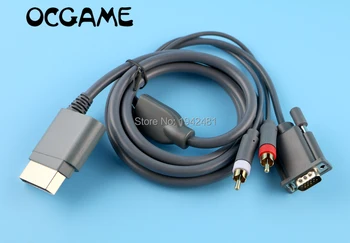OCGAME 2 шт./лот Высококачественное Видео Аудио AV Монитор ПК VGA Кабель-Коннектор для Xbox 360 Xbox360 VGA + 2RCA