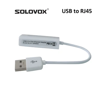 SOLOVOX Адаптер USB 2.0 для Fast Ethernet Сетевой RJ45 100 LAN Проводной Адаптер Поддержка V6S MINI Nintendo Wii MacBook Windows Linux