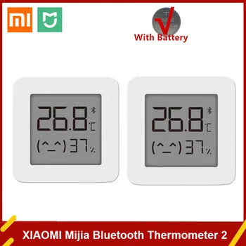 XIAOMI Mijia Bluetooth Thermometer 2 Беспроводной умный электрический цифровой гигрометр-термометр Работает с приложением Mijia от аккумулятора