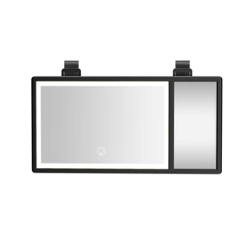 Светодиодное зеркало салона автомобиля Сенсорный выключатель Солнцезащитный Козырек Зеркало Прямой Трансляции Солнцезащитный козырек Внутреннее зеркало высокой четкости HD