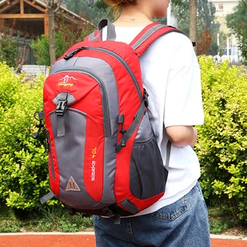 Рюкзак для кемпинга из полиэстера, легкая водонепроницаемая походная сумка для поездок в офис