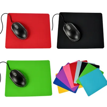 1шт Новый коврик для мыши для ПК-ноутбука размером 21,5 X 17,5 см, противоскользящий Однотонный прямоугольный коврик для ПК-ноутбука, коврик для офисного стола, школьные принадлежности