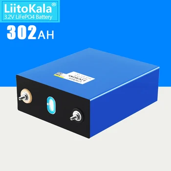 LiitoKala 3.2V 302Ah Lifepo4 Аккумулятор 12V 310Ah DIY Солнечная Панель Power Bank 24V 48V Кемпинг Перезаряжаемая Запасная Батарея С Шинопроводом